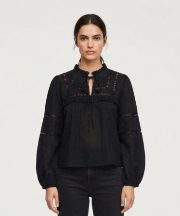 Blusa con encaje