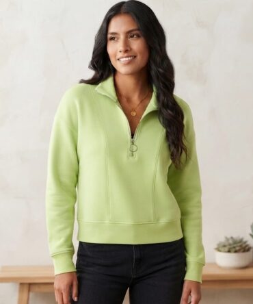 BUZO CROP VERDE