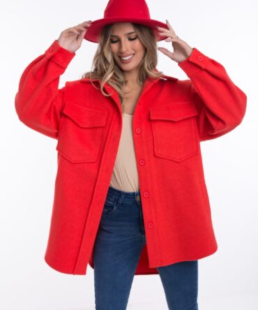 CAMISACO PAÑO ROJO